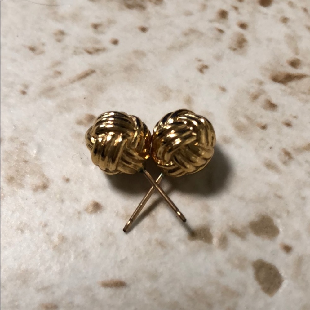 Kate Spade gold knot earrings